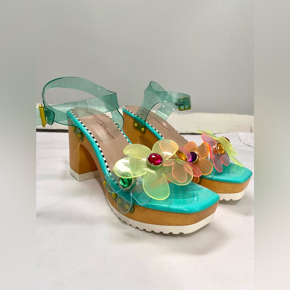 Betsey Johnson Turquoise Heels